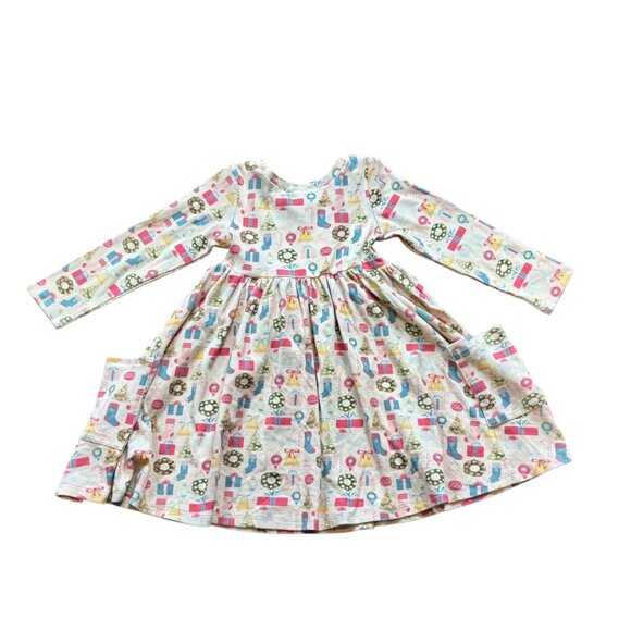 SweetHoney Christmas Ribbed Holiday Dress size 8 - Picture 3 of 6